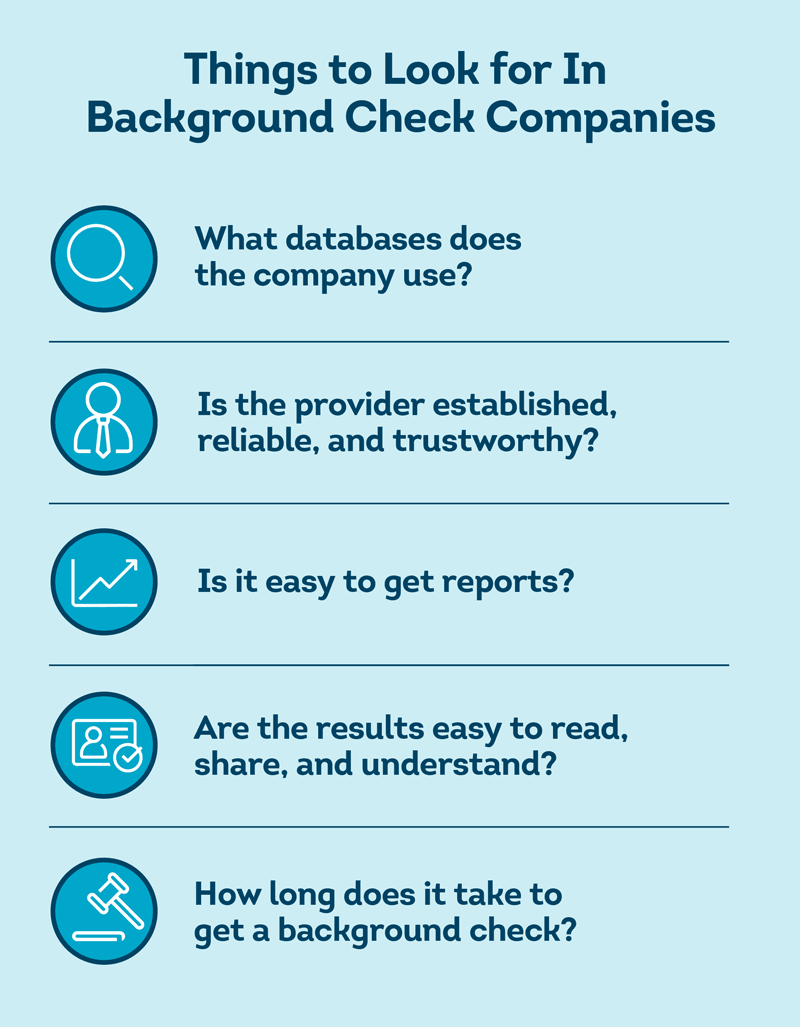 how to evaluate background check companies