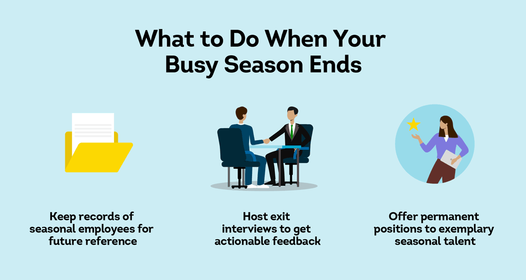 what to do when the busy season ends