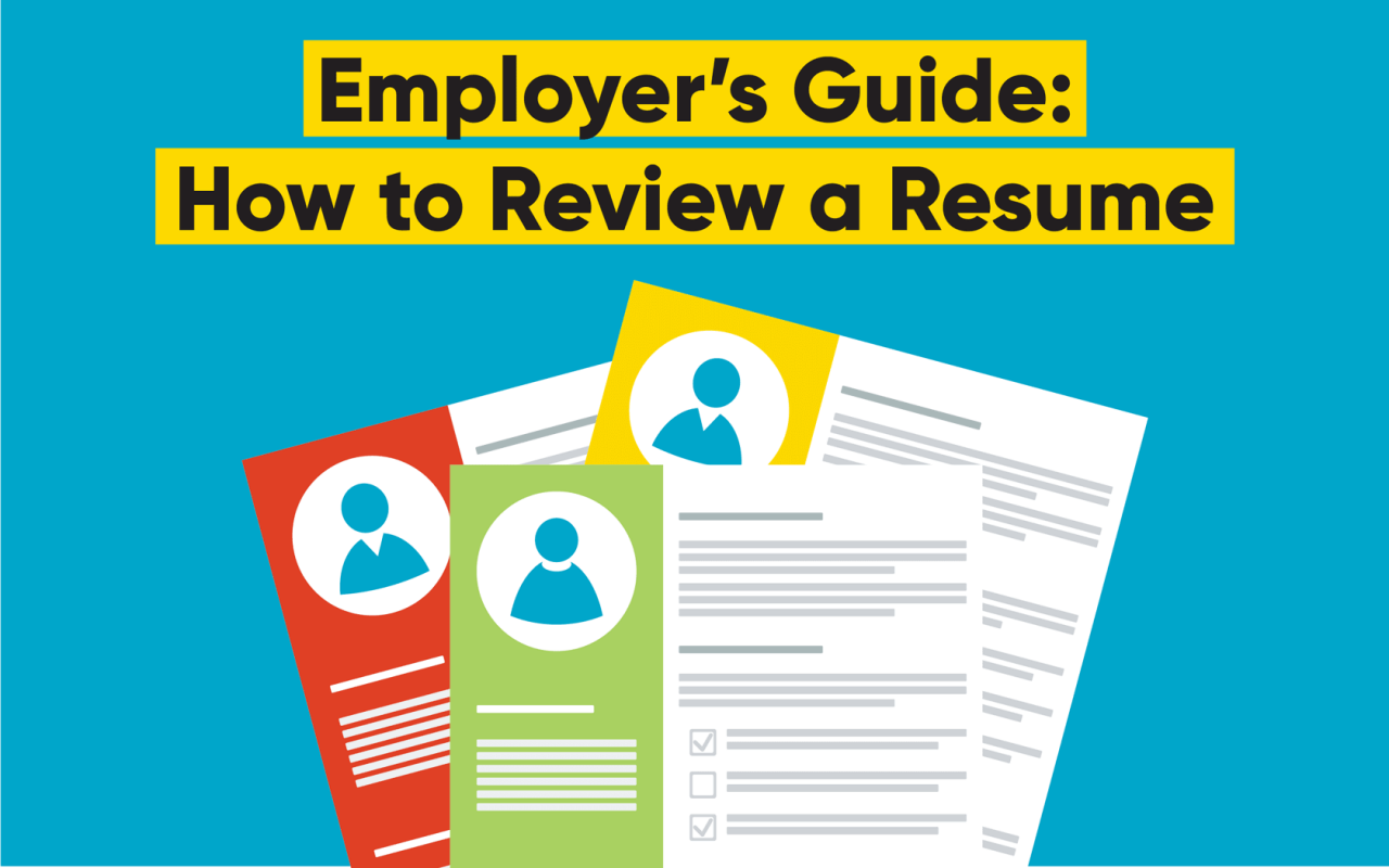 how to review resumes quickly