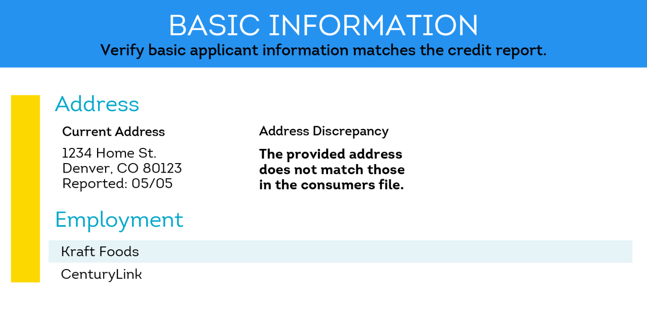 Credit reports contain helpful biographical information
