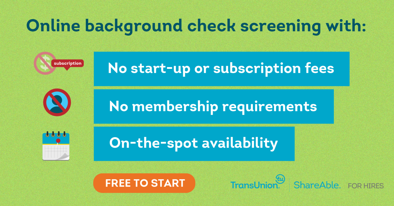 ShareAble for Hires employee background checks save you time and money