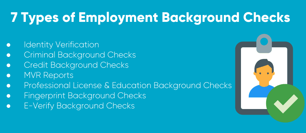 7 Types of Employment Background Checks