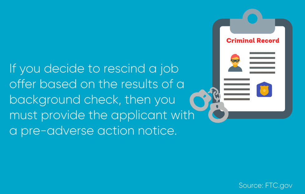 what to do before you decide to rescinde job offer based on criminal background