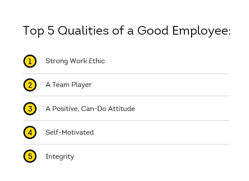 top qualities of good employees