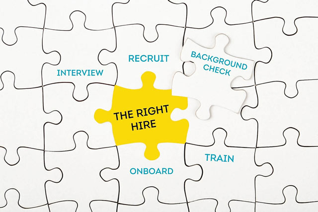 Image shows that background checks are the final puzzle piece to making the right hire