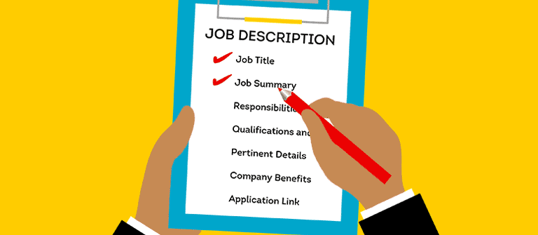 How to write a job descriptions checklist