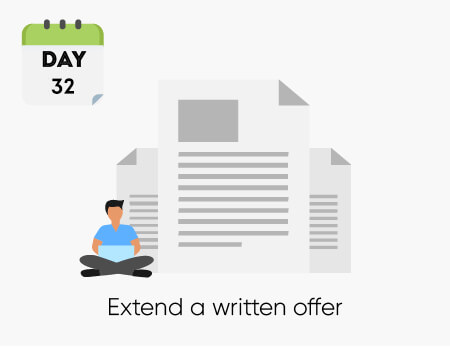 Day 32 - Extend a written offer 